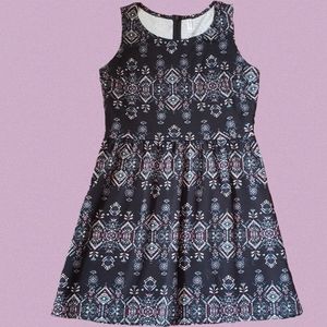 Xhilaration black tribal print sleeveless dress